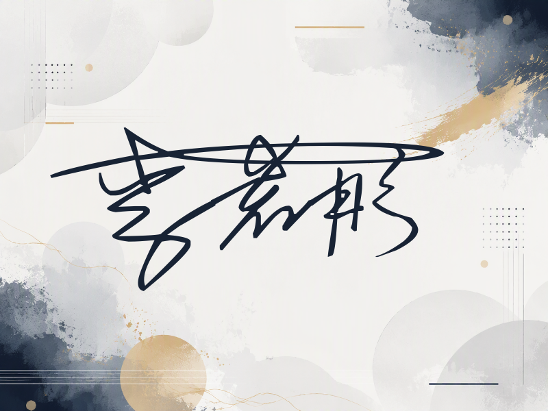 李若彤签名（连笔签）