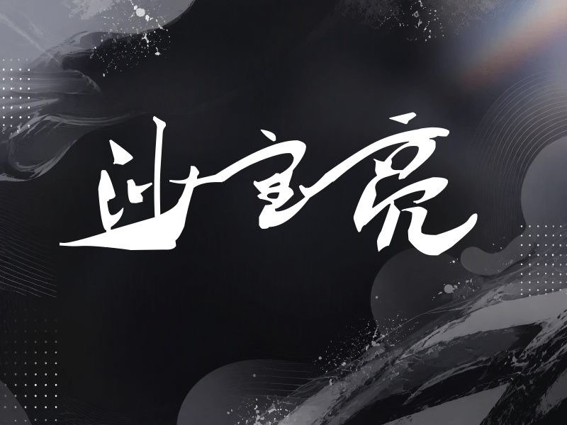 沙宝亮签名（连笔书法）