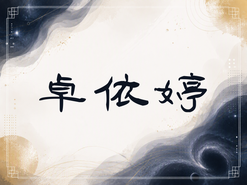 卓依婷签名（签名体）