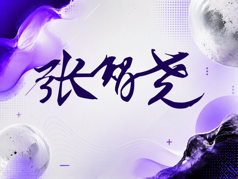 张智尧签名（连笔书法）
