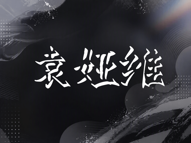 袁娅维签名（立体签名）