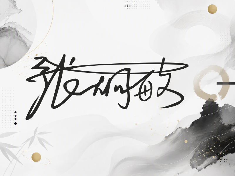 张炯敏签名图片