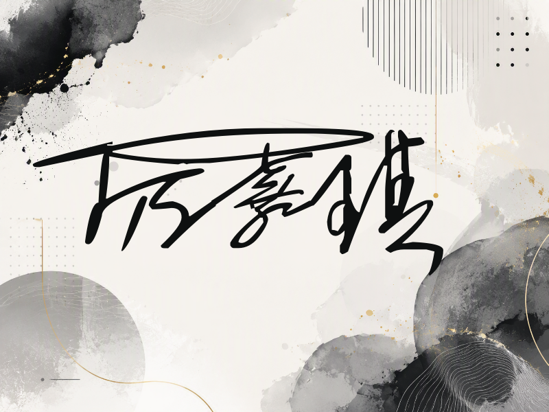 厉嘉琪签名图片