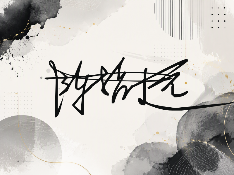 陈哲远签名（连笔签）