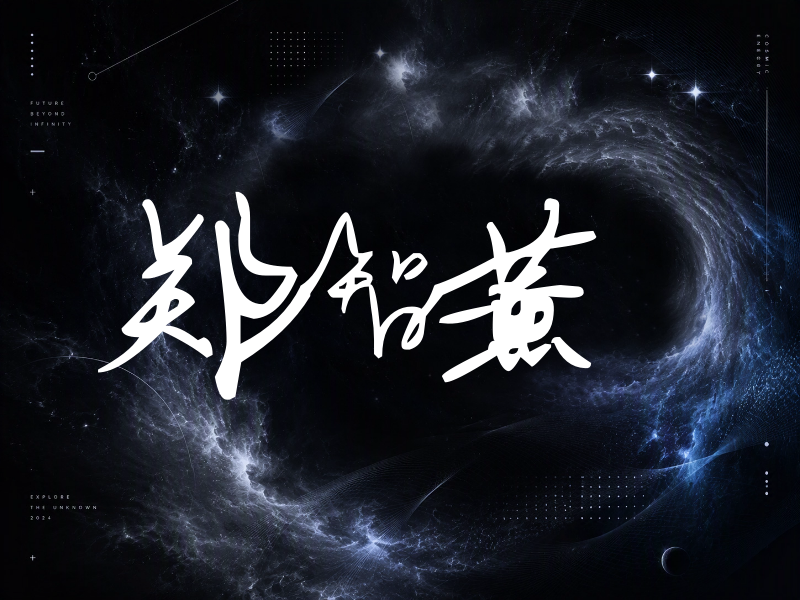 郑智薰签名（行草签）