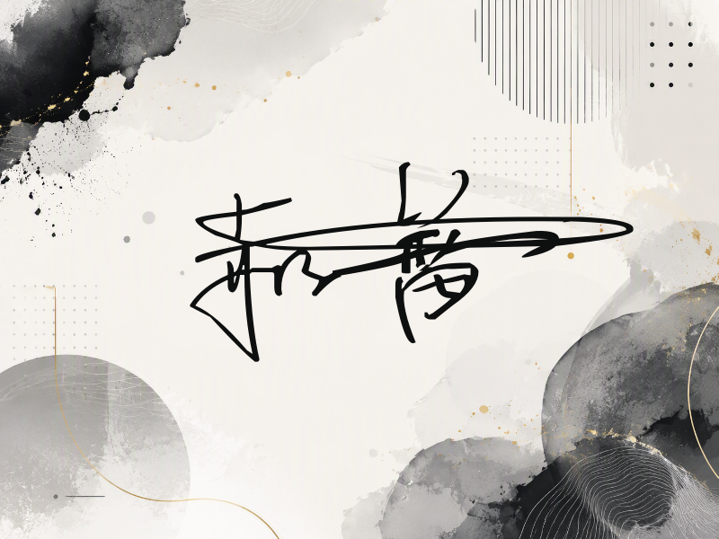 郝蕾签名图片
