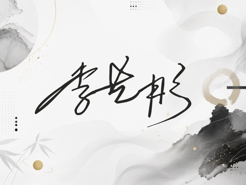 李艺彤签名（公务连笔）