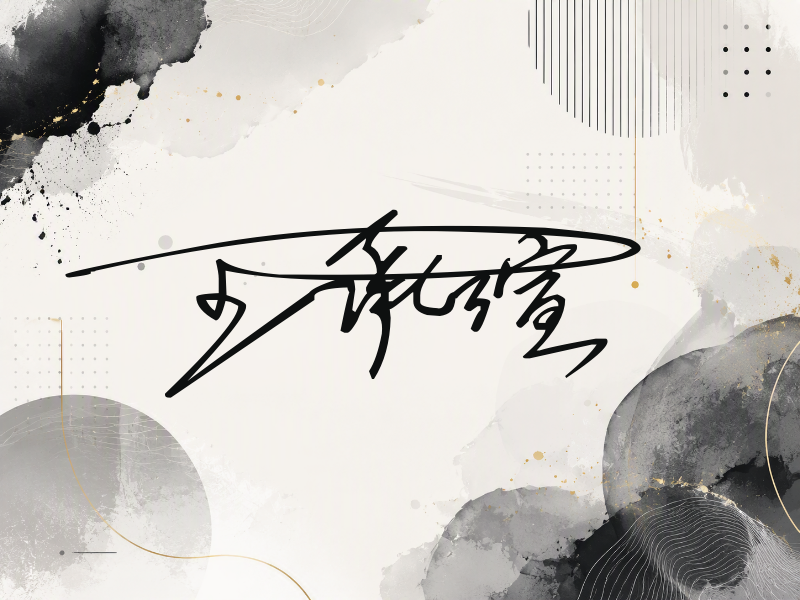 王承渲签名图片