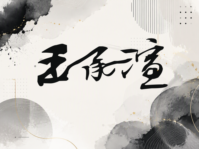 王承渲签名（连笔书法）