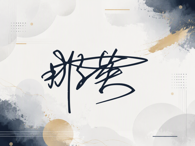 那英签名（连笔签）
