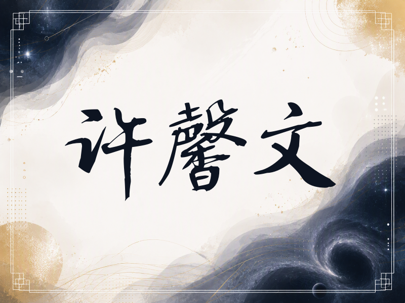 许馨文签名（公务签）