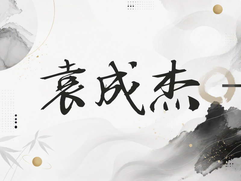 袁成杰签名（公务签）
