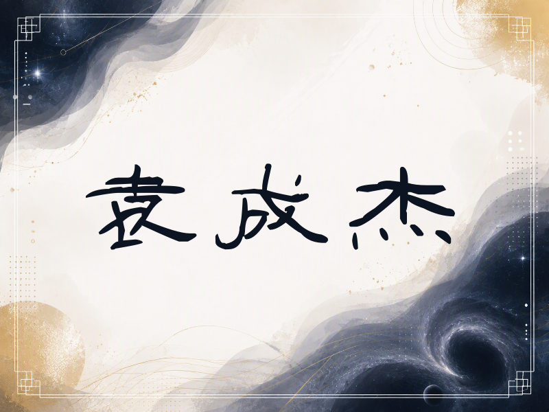 袁成杰签名（签名体）