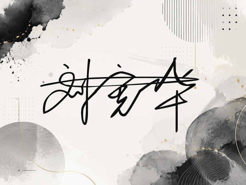 刘宪华签名图片