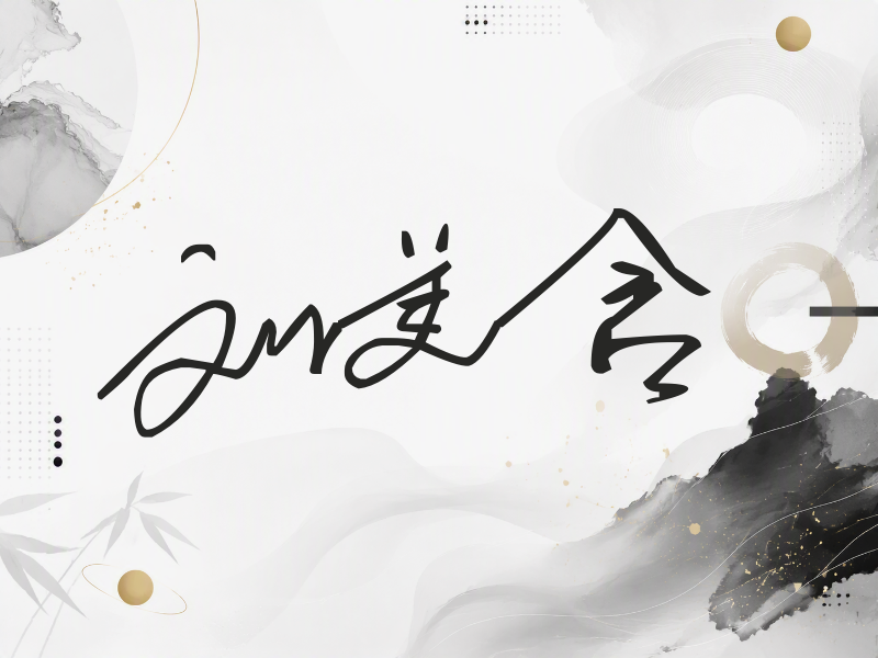 刘美含签名（公务连笔）