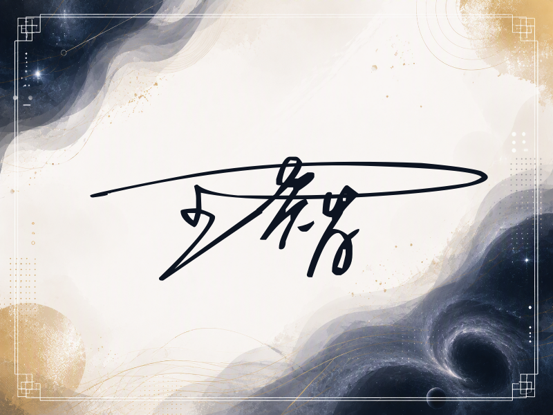 王智签名图片