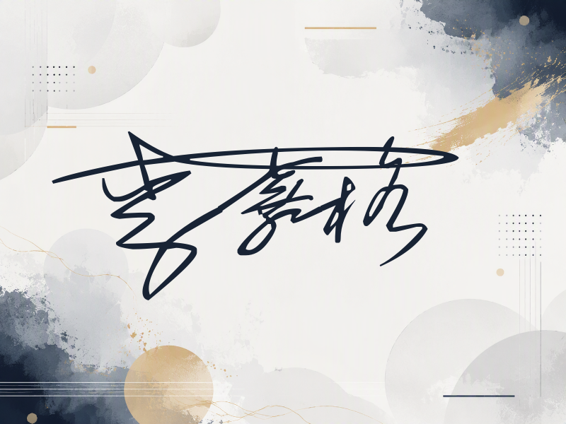 李嘉格签名图片
