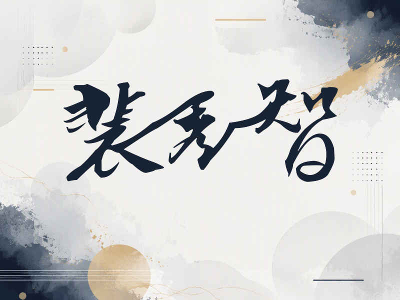裴秀智签名（连笔书法）