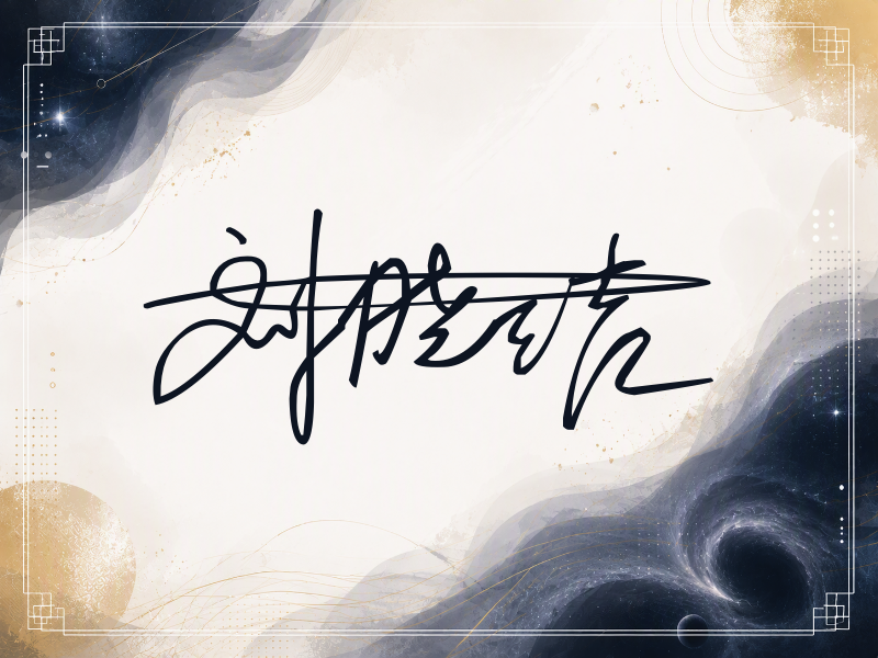刘晓洁签名图片