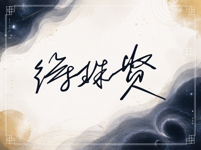 徐珠贤签名（公务连笔）