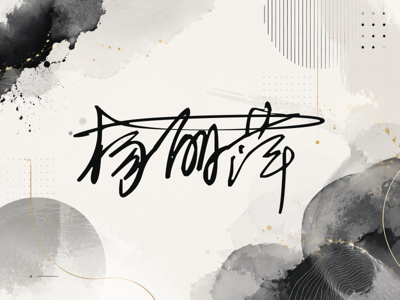 杨丽萍签名图片