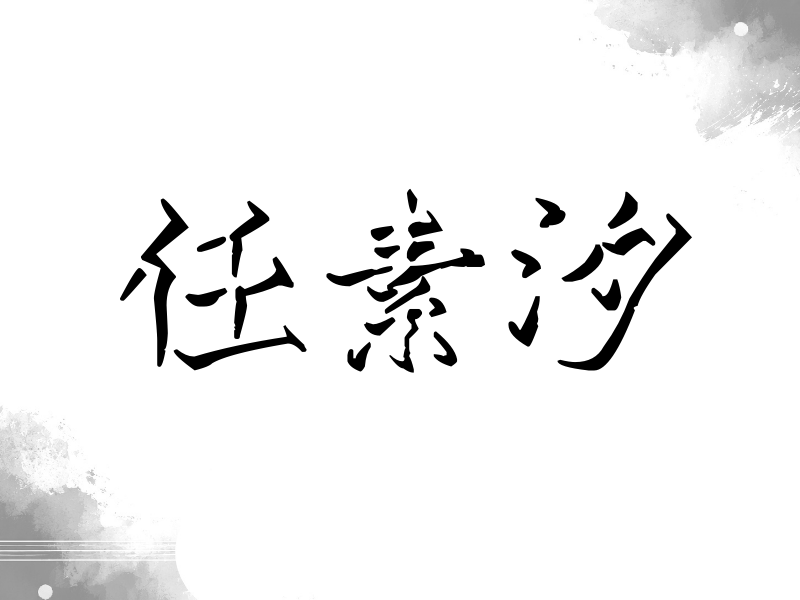 任素汐签名（立体签名）