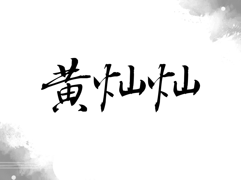 黄灿灿签名（公务签）