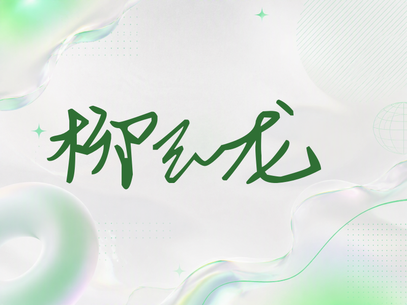 柳云龙签名（行草签）