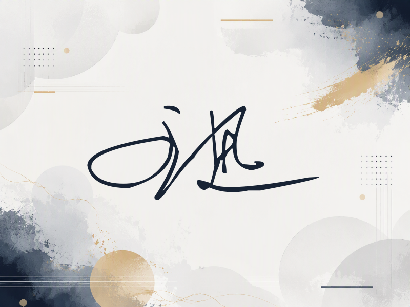 王迅签名（公务连笔）