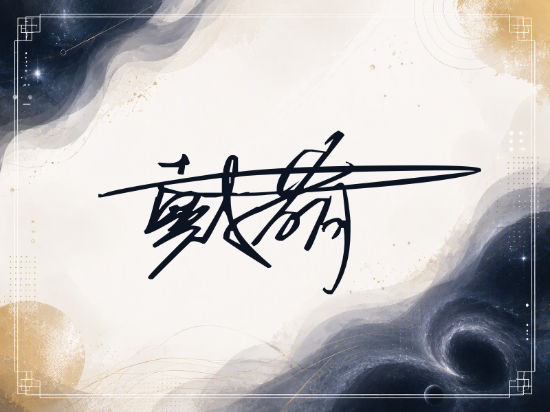 戴萌签名图片