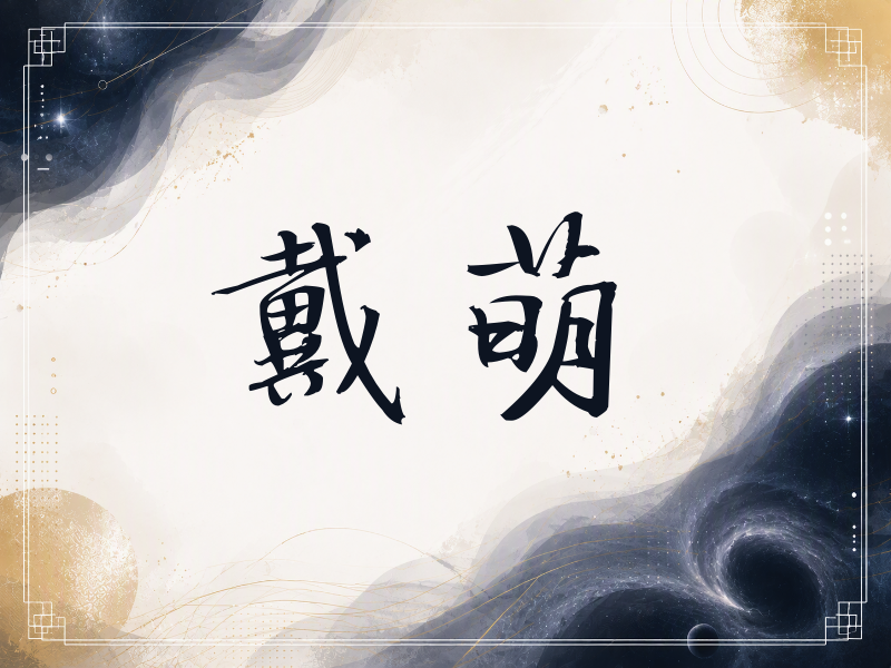 戴萌签名（公务签）