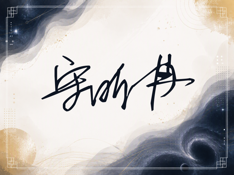宋昕冉签名（公务连笔）