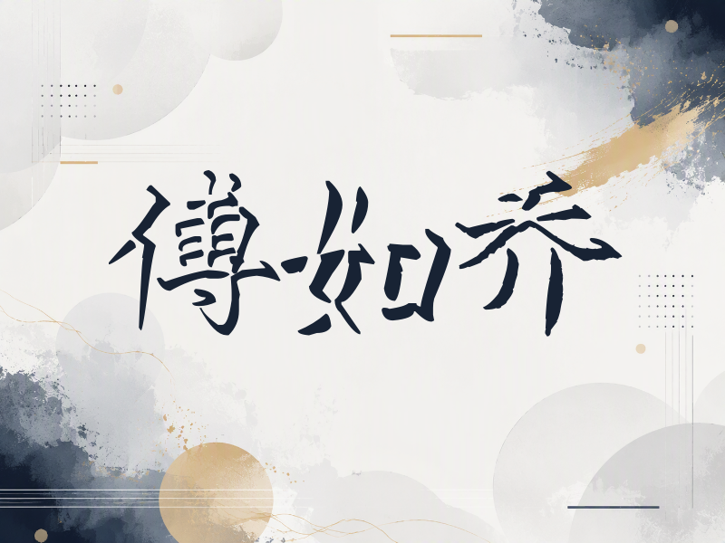 傅如乔签名（立体签名）