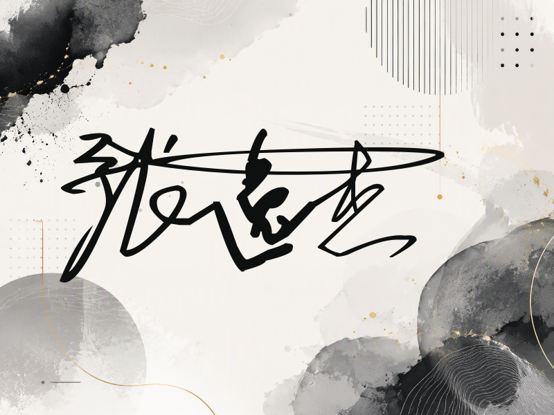 张逸杰签名图片