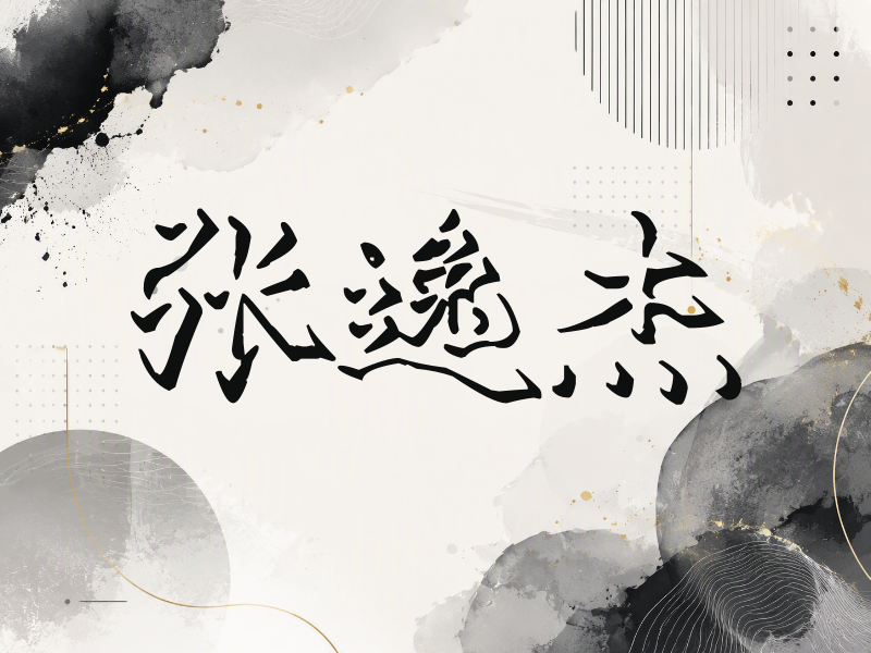 张逸杰签名（立体签名）