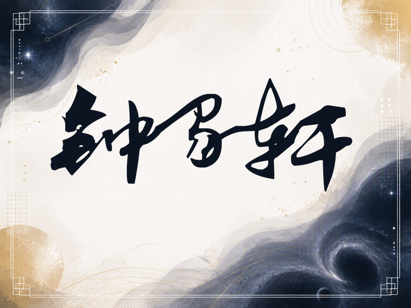 钟易轩签名（连笔书法）