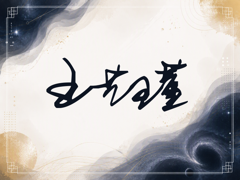 王艺瑾签名（行草签）