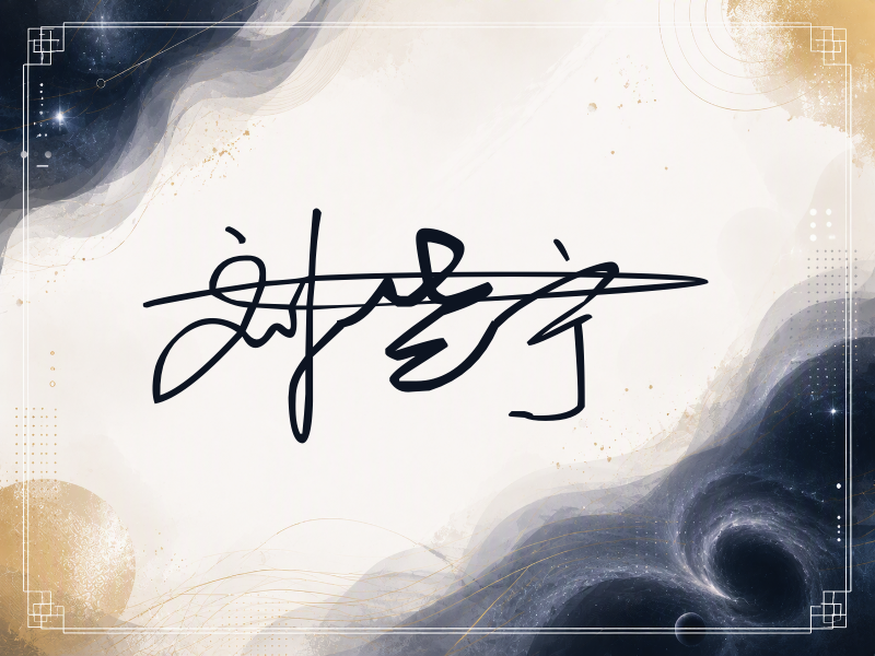 刘些宁签名图片
