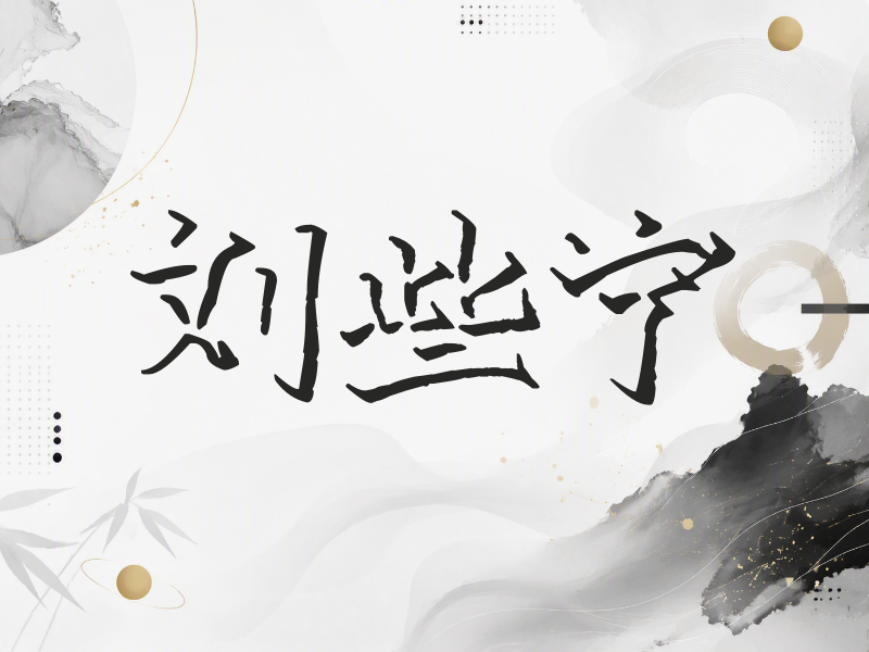 刘些宁签名（立体签名）