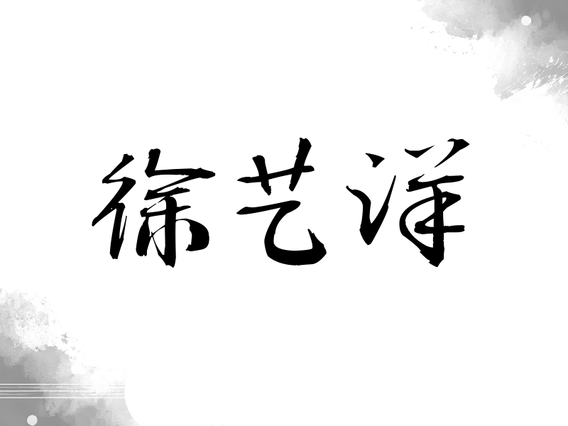徐艺洋签名（公务签）