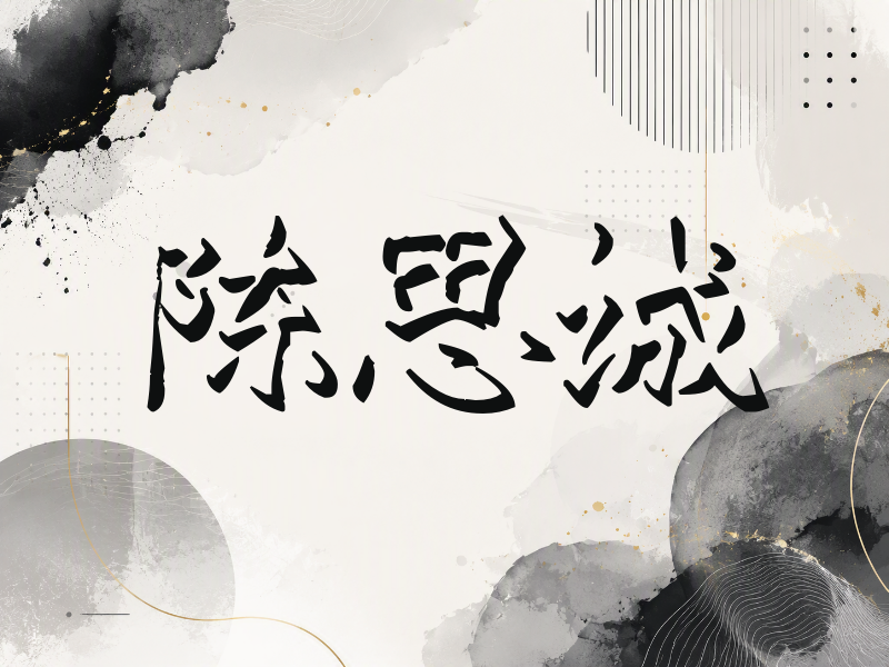 陈思诚签名（立体签名）