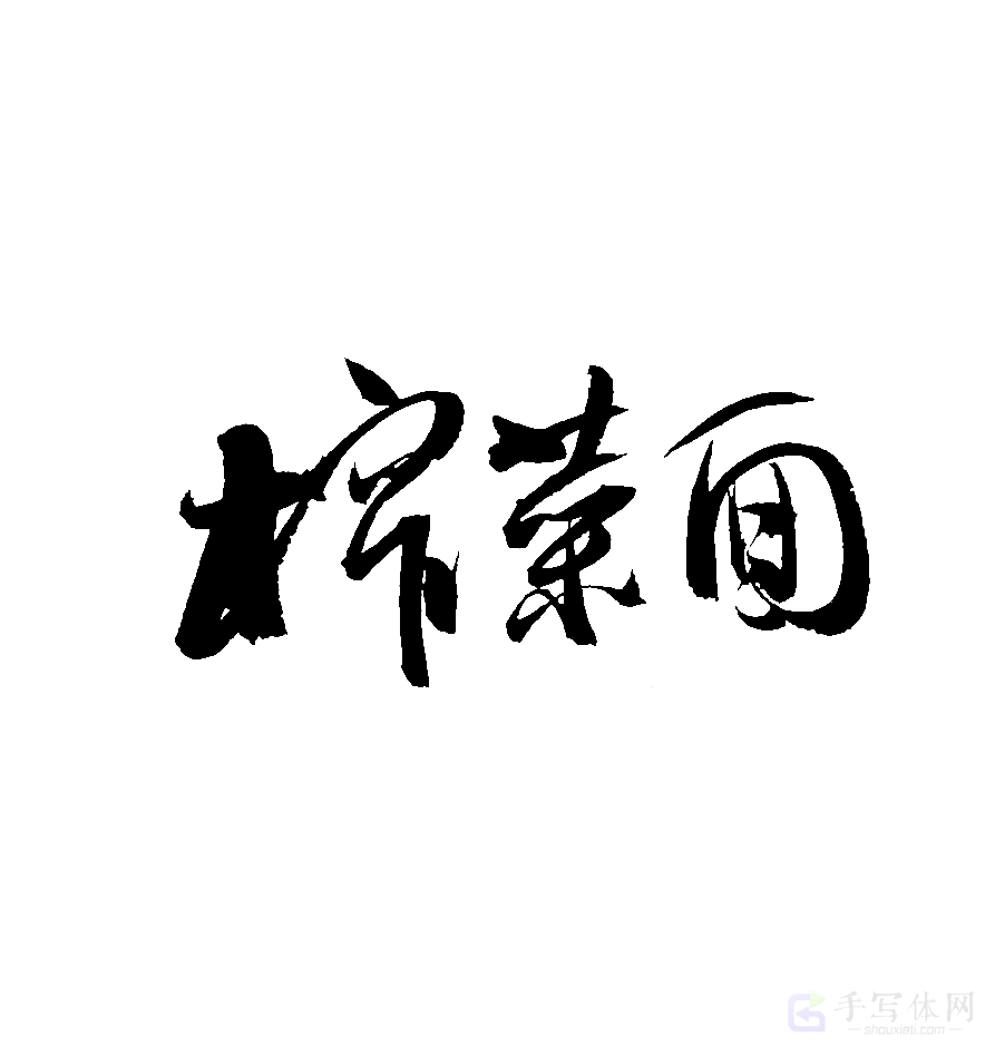 榨菜面原创书法作品