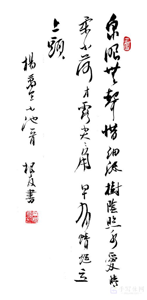 古诗杨万里《小池》手写正版书法图