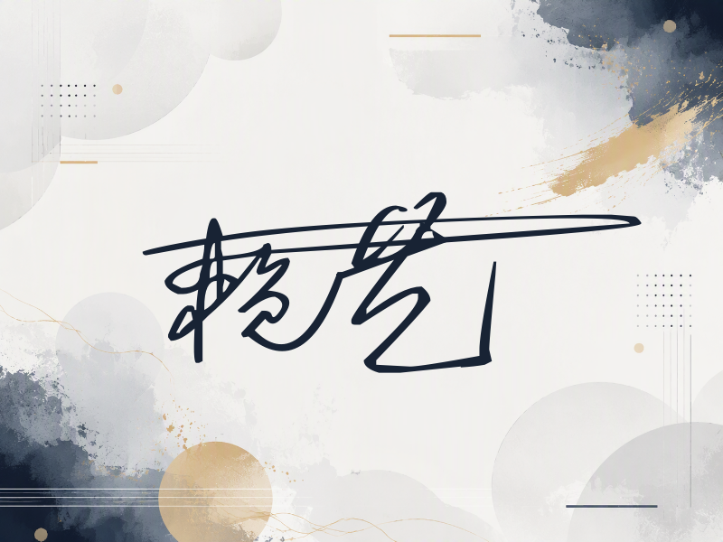 赖艺签名（连笔签）