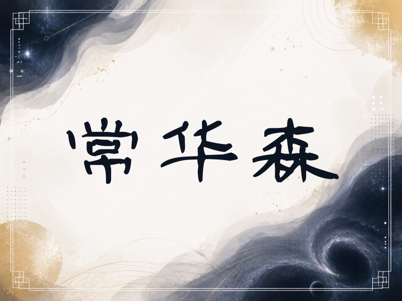 常华森签名（签名体）