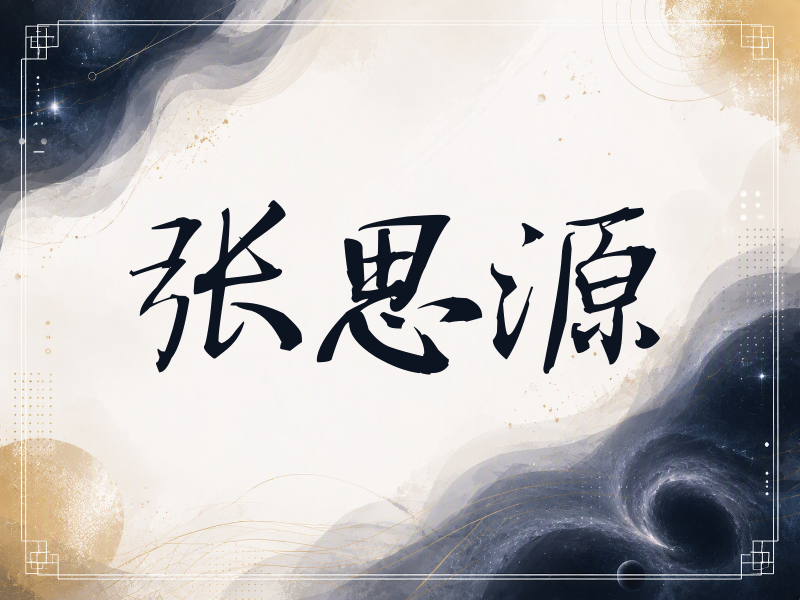 张思源签名（公务签）