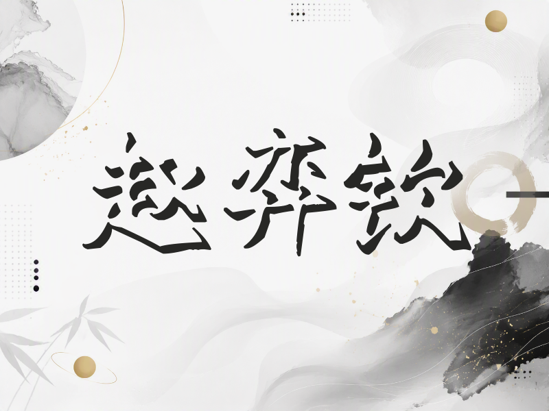 赵弈钦签名（立体签名）
