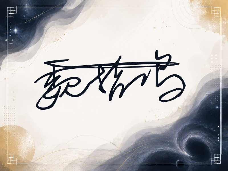 魏哲鸣签名