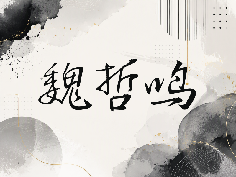 魏哲鸣签名（公务签）