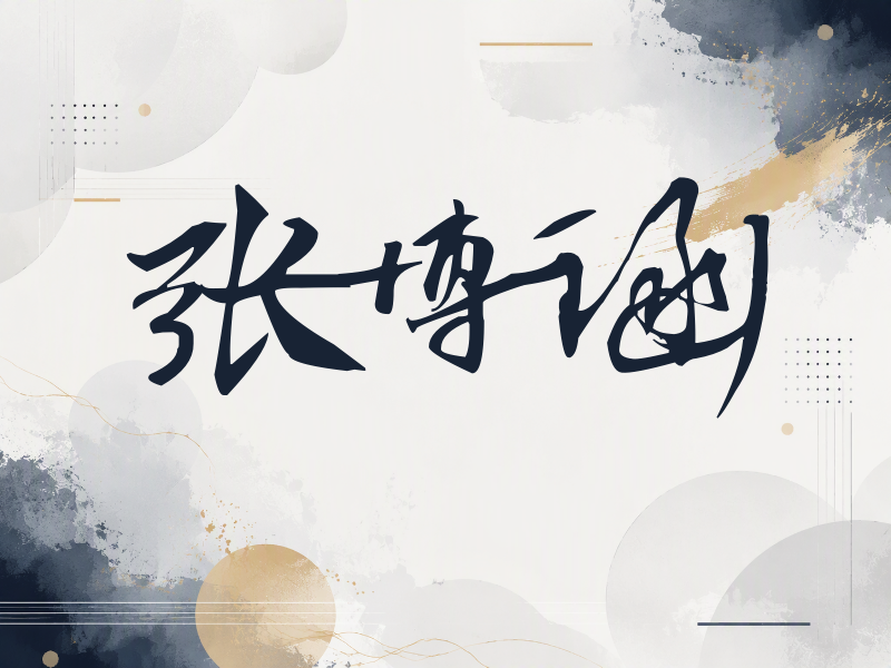张博涵签名（连笔书法）